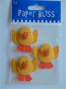 Paper bliss embellishments duckies
