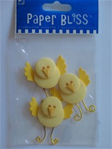 Paper bliss embellishments chickies