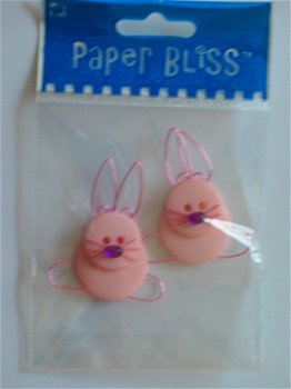 Paper bliss embellishments bunnies - 1