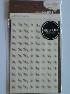 American craft rub-on book Hildi