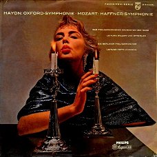 Haydn‎-Oxford(Otterloo) & Mozart-Haffner(Lehmann) Cover Paul Huf- Vinyl  Philips ‎ S 04008L