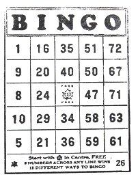 NIEUW cling stempel Bingo Card Collage - 1