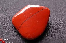 #51 Rode Jaspis Red Jasper Knuffel trommelsteen