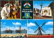 NL HOLLAND Groeten uit, Kaasmarkt Alkmaar draaiorgel Scheveningse pier en molen - 1 - Thumbnail