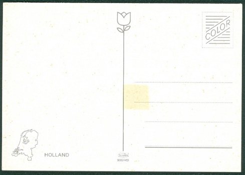 NL HOLLAND Souvenir, met klederdracht en molen - 2