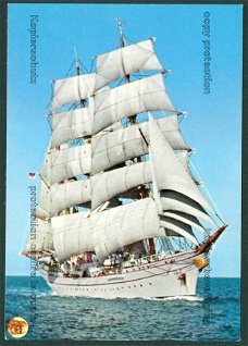 DUITSLAND De bark Gorch Fock (1958) uit Kiel, volledig getuigd