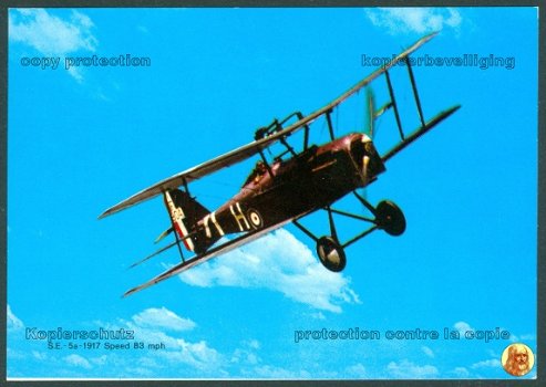 GROOT BRITTANNIE Royal Aircraft Factory SE5a 1917 - 1