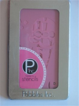 Pebbles inc stencils birthday - 1