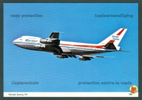 CANADA Wardair - Boeing 747, vliegend - 1
