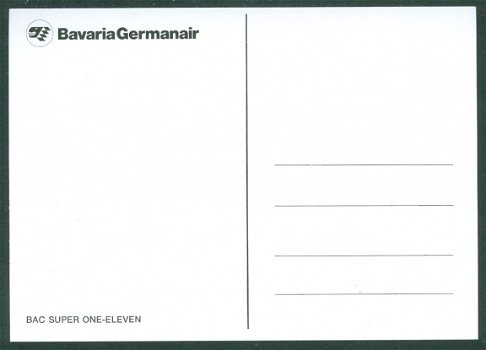 DUITSLAND Bavaria Germanair - BAC Super One-Eleven - 2