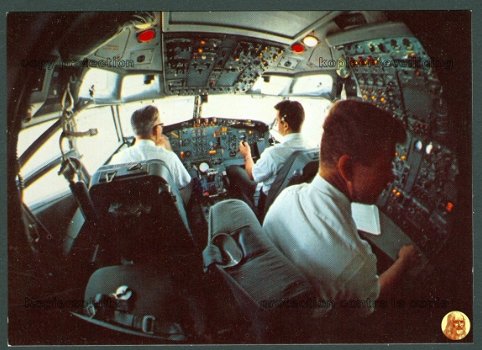DUITSLAND Lufthansa - Boeing 727B, cockpit - 1
