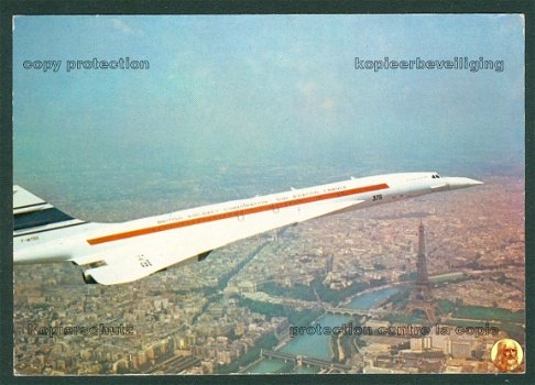 FRANKRIJK & GROOT BRITTANNIE BAC-Aerospatiale Concorde, vliegend boven Parijs - 1