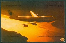 VERENIGDE STATEN Pan Am - Boeing 747, vliegend in het zonlicht