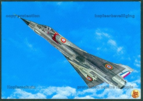 FRANKRIJK Dassault Mirage IIIE, Armée de l Air 118-AI N506 met Aerospatiale AS 30-raket;voorzijde v1 - 1