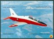 GROOT BRITTANNIE Hawker Siddeley Hawk T1 (HS-1182), RAF XX154 kleurenschema debuut 1974 Farnborough - 1 - Thumbnail