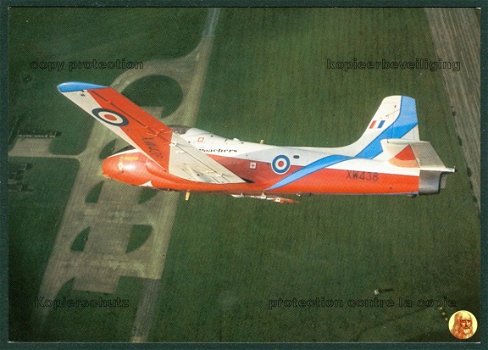 GROOT BRITTANNIE Jet Provost T5, RAF College XW438 van Poachers-stuntteam Cranwell - 1
