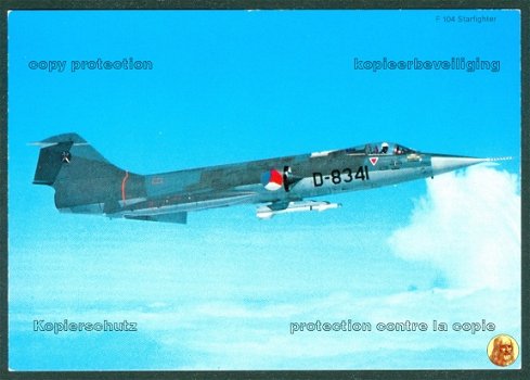 NEDERLAND Lockheed F-104G Starfighter, KLu D-8341 van 322 & 323 Sqn Leeuwarden - 1