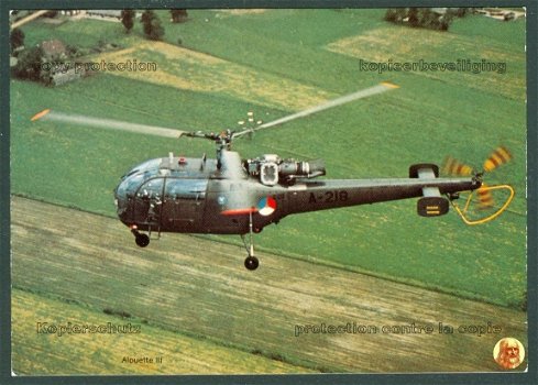 NEDERLAND Sud Aviation SA316 Alouette III, KLu A-218 van 298 Sqn Deelen - 1