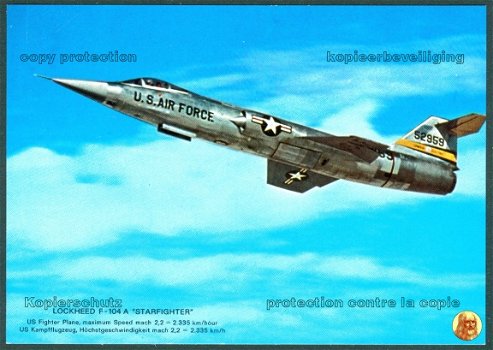 VERENIGDE STATEN Lockheed GF-104A Starfighter, USAF 52959 van Flight Test Center Edwards AFB (2) - 1