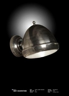 Silverstone muurlamp antiek zwart