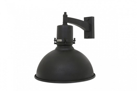 Rochdale muurlamp wandlamp antiek zwart - 1