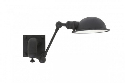 Melbourne muurlamp wandlamp antiek zwart - 1