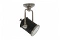 Fresno muurlamp wandlamp vintage steel antiek zwart spot plafondlamp - 3 - Thumbnail