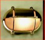 Wandlamp messing ovaal half dicht stallamp scheepslamp - 1 - Thumbnail