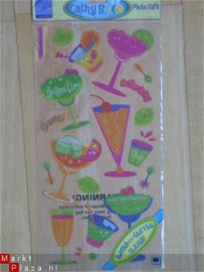 OPRUIMING: scrapboekstickers glitter cocktails