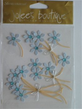 OPRUIMING: Jolee's boutique blue flowers - 1
