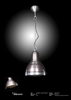 Savoy hanglamp antiek donker koper - 3