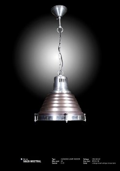 Mistral hanglamp antiek donker koper - 3