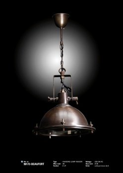 Beaufort hanglamp antiek donker koper - 2