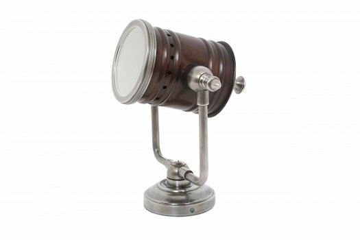 Fresno muurlamp vintage steel antiek donker koper spot - 3