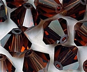 Swarovski 5301 Smoked Topaz Satin 3mm 10 Stuk LIMITED - 1