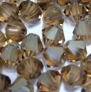 Swarovski 5301 Light Smoked Topaz Satin 3mm 10 Stuk LIMITED - 1