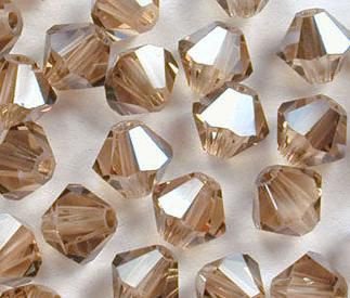 Swarovski 5301 Light Colorado Topaz Satin 3mm 10 St LIMITED - 1