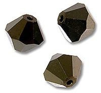 Swarovski 5301 Jet Nut 2x 3mm Per 10 Stuk - 1