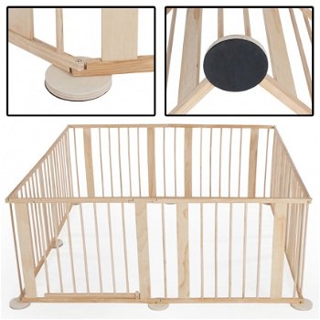 Inklapbaar playpen kruipbox grondbox tweelingbox krabbelpark 7,2m - 8