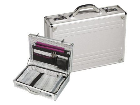 Attache koffer / laptopkoffer groot, aluminium attachekoffer, aktekoffer - 1
