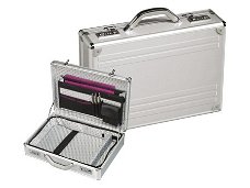 Attache koffer / laptopkoffer groot, aluminium attachekoffer, aktekoffer