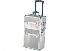Beautycase, visagie locatie koffer, aluminium trolley