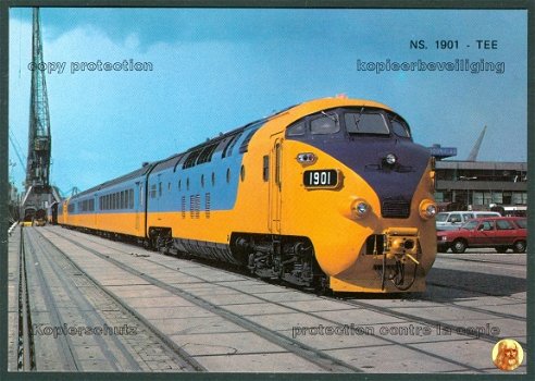 NEDERLAND & CANADA Voormalig NS Trans Europ Express (TEE)-treinstel DE4 1002 van Werkspoor - 1