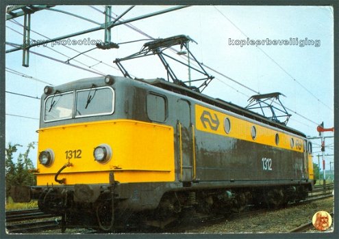 NEDERLAND NS, Serie 1300 Elektrische locomotief van Alsthom 1312 (de latere Zoetermeer) - 1