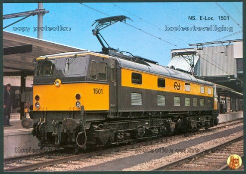 NEDERLAND NS, Serie 1500 Elektrische locomotief van Metropolitan-Vickers 1501 Diana (2) - 1