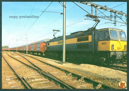NEDERLAND NS, Serie 1500 Elektrische locomotief van Metropolitan-Vickers 1501 Diana + 31 postwagons - 1