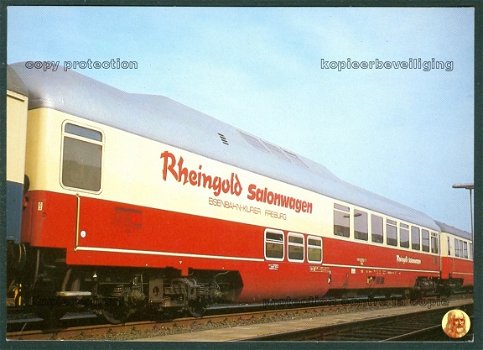 DUITSLAND Trans Europ Express (TEE) van DB, salonwagen voor de Rheingold-route Amsterdam-Genève - 1