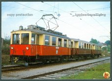 OOSTENRIJK Lokaalspoor van Salzburger Verkehrsbetriebe (SVB), electrische motorwagen ET 6 in 1982