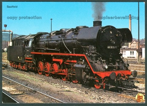 DUITSLAND Deutsche Reichsbahn, stoomloc BR 44-serie Nr 44 0414-1 te Saalfeld 22-05-1981 (v1)(2) - 1