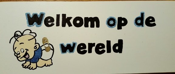 Geboortebord Ooievaar Frankie & Billie Vliegenier. GRATIS oorbellen! - Afbeelding 7